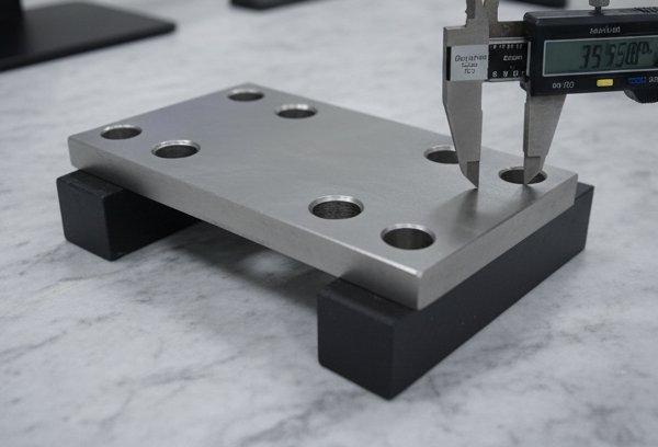 detalle del control de calidad de pletinas en serie para brasil