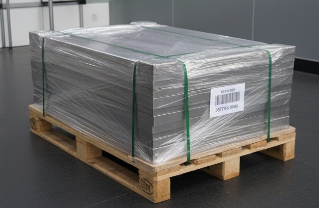 detalle de la logística de envío de piezas internacional