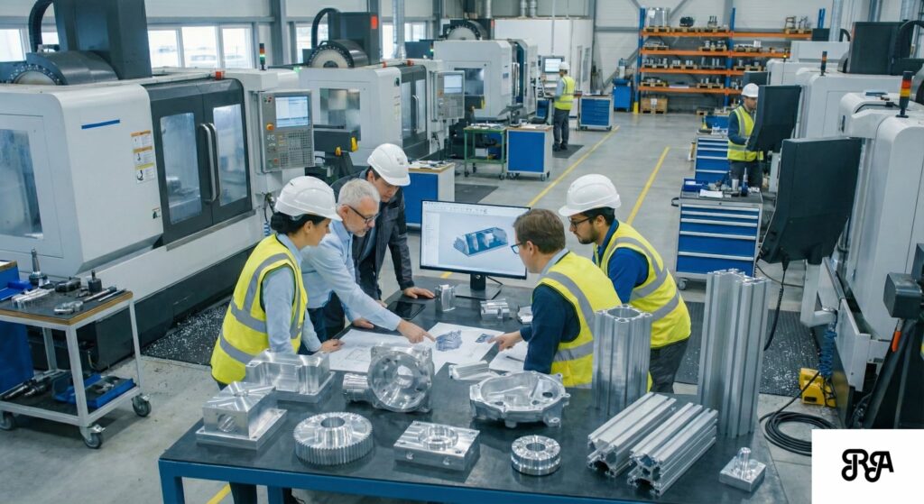 Proceso de fabricación de piezas de aluminio en Industrias Ríos