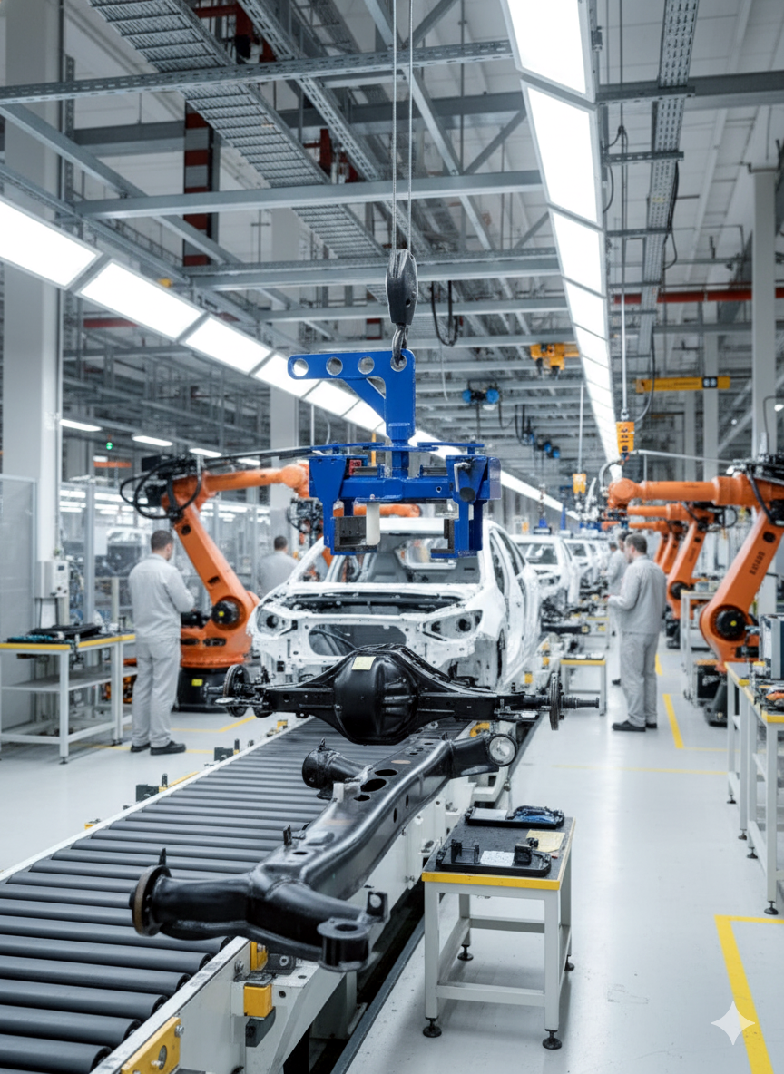 garra de carga para ejes de automoción