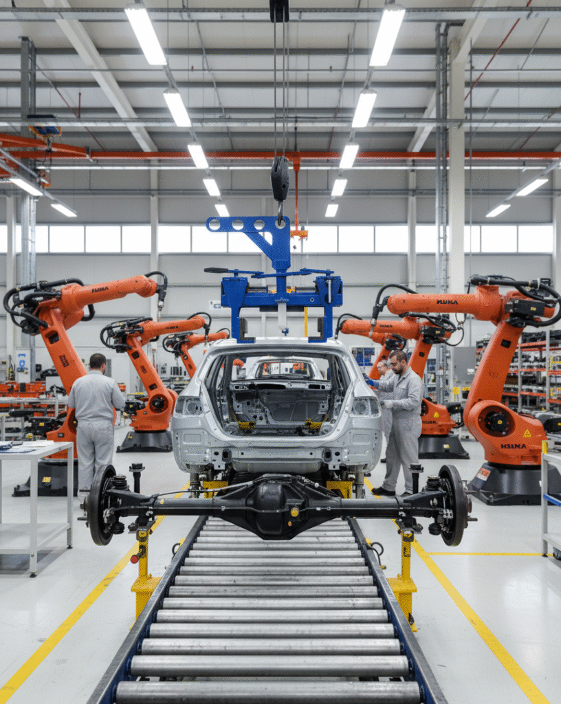 Garra de carga de ejes de automoción 2 garra de carga de coches