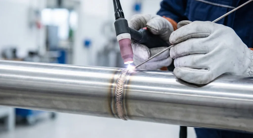 detalle soldadura industrial