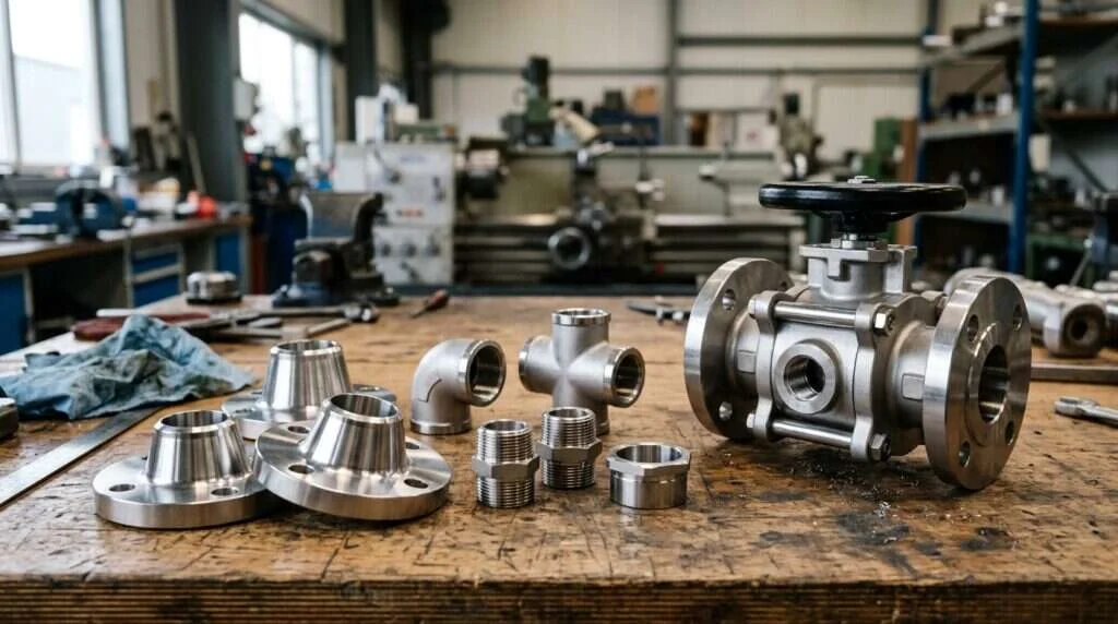 Acero inoxidable AISI 316 | Industrias Ríos Bridas, racores y válvula de acero inoxidable AISI 316 mecanizados por Industrias Ríos