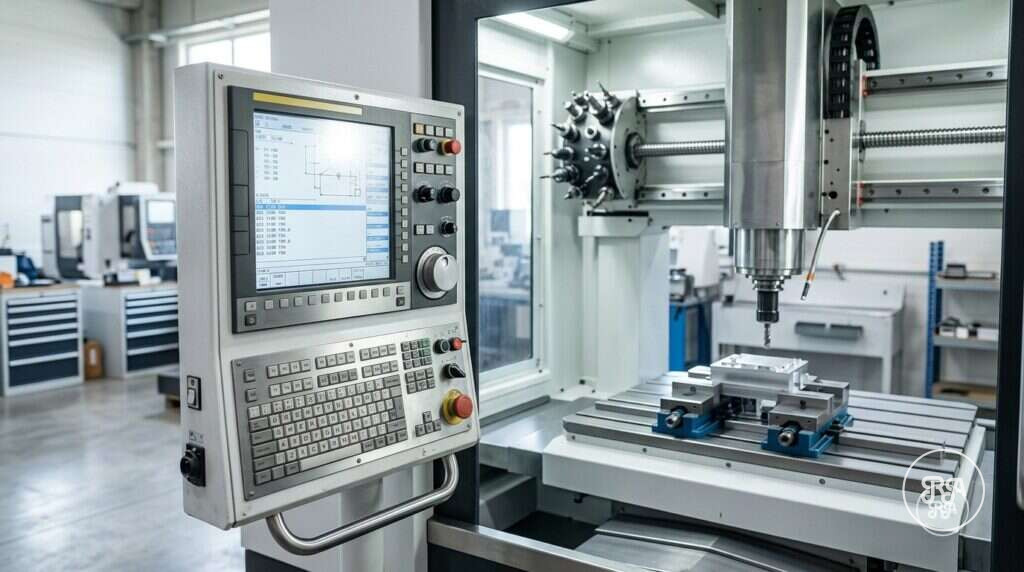 Panel de control numérico de un centro de mecanizado CNC de Industrias Ríos